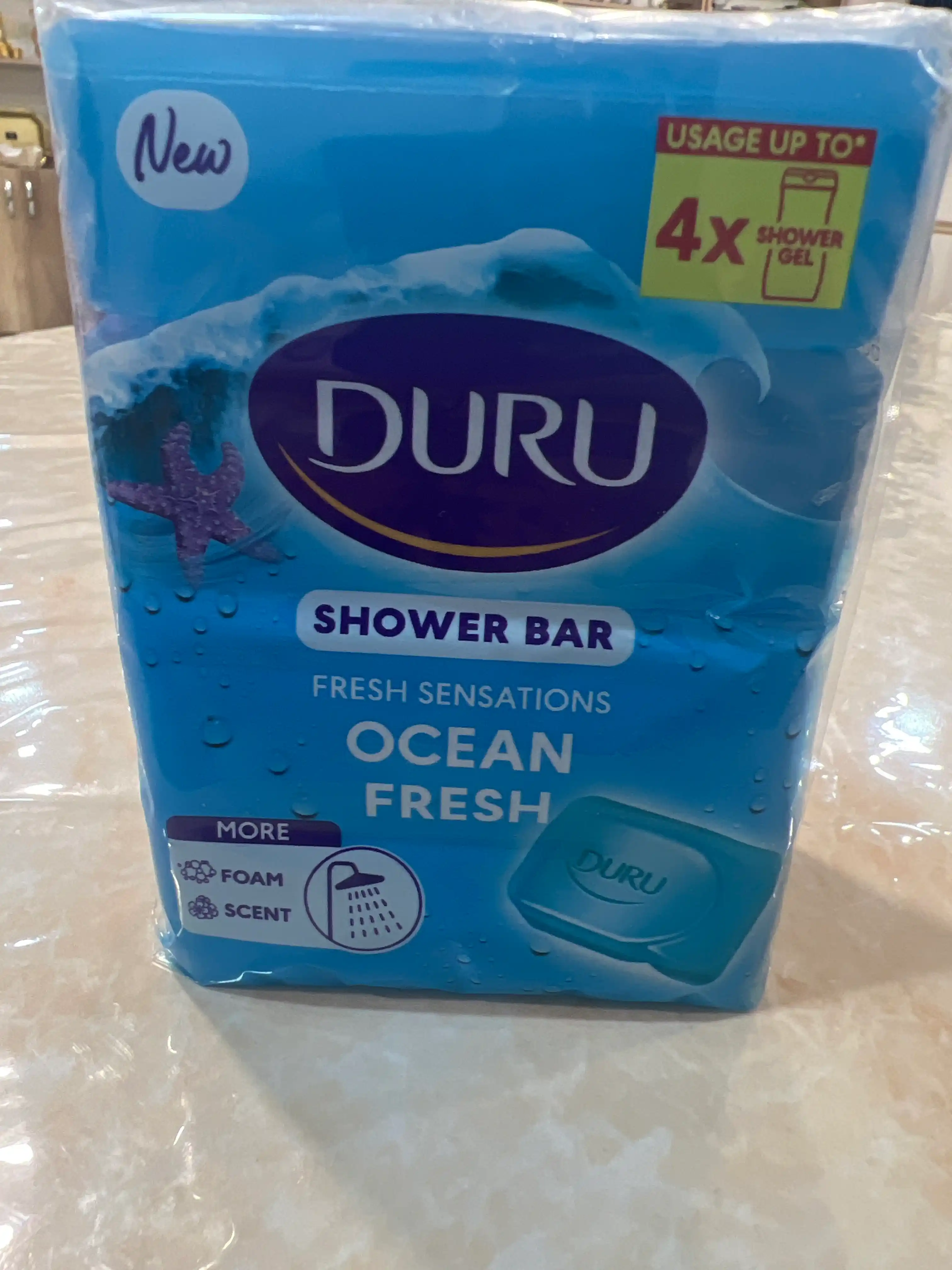 Dush sovuni Duru, okeanning yengilligi, 4ta 150 grdan