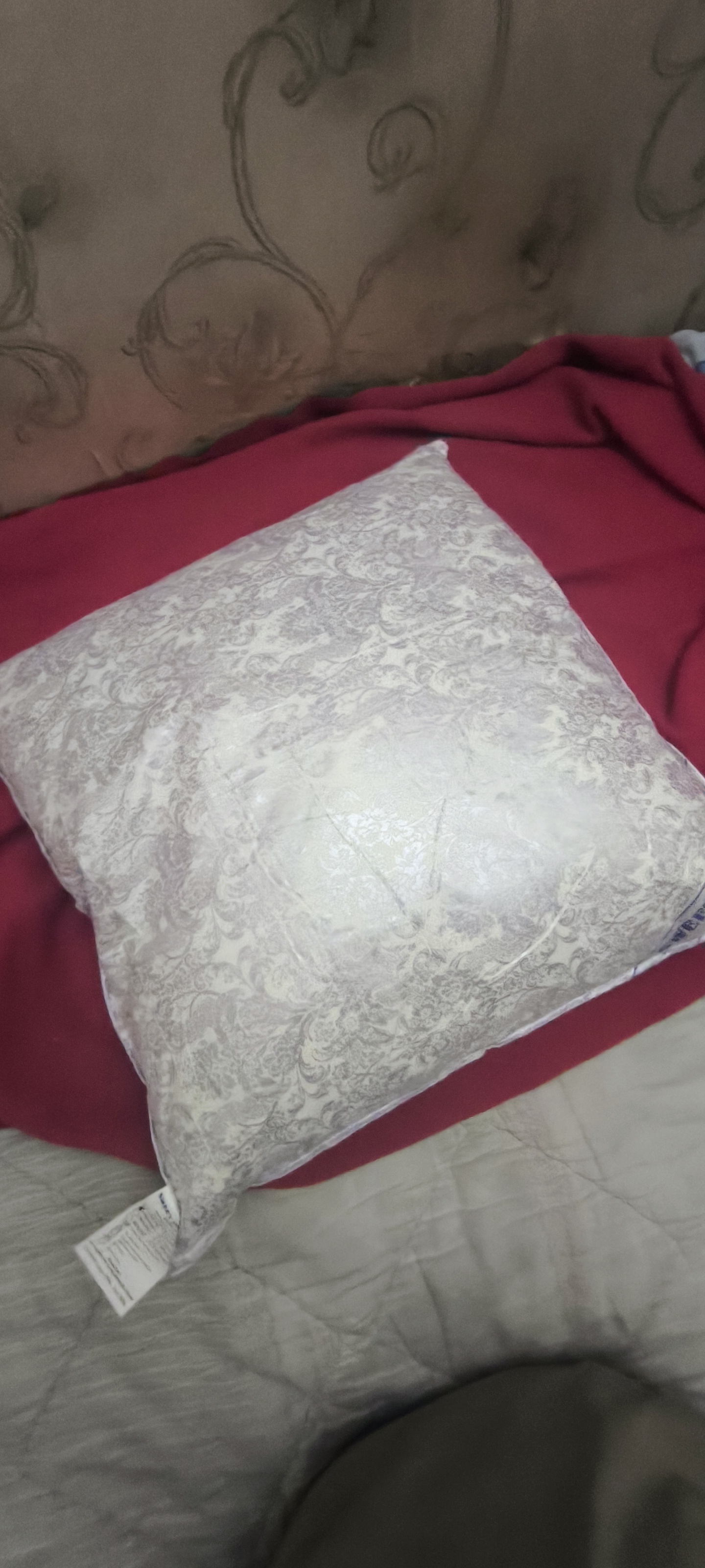 Hidsiz pat yostiq, yumshoq, nafas oluvchi, gipoallergen, 100% paxta, uyqu uchun