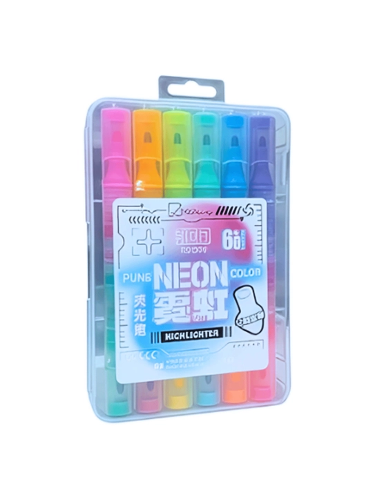 Neon Matn markerlari, 6 rang to‘plam, 994-6 - 