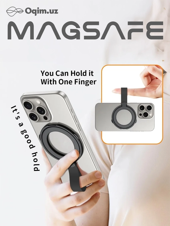 Magsafe, Telefon stend, Smartfon ushlagichi yig'iladigan Popsocket Smartfon Kumush