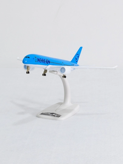Airbus A350 samolyoti modeli, Korean Air yangi livreya, 20 sm, Metall+plastik, Shassi - 