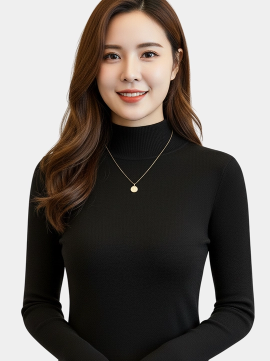 Ayollar uzun yengli golf — longsleeve, bahor-kuz-qish uchun, freesize XS–L​​​​​​​​​​​​​​​​