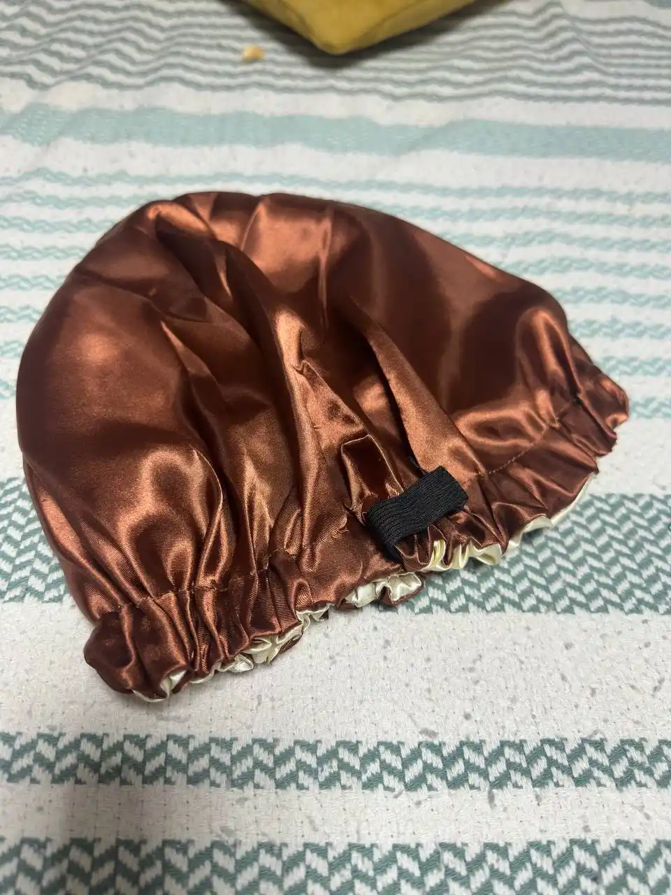 Шапочка для сна шелковая, шапка для сна атласная, маска-повязка универсальная двусторонняя