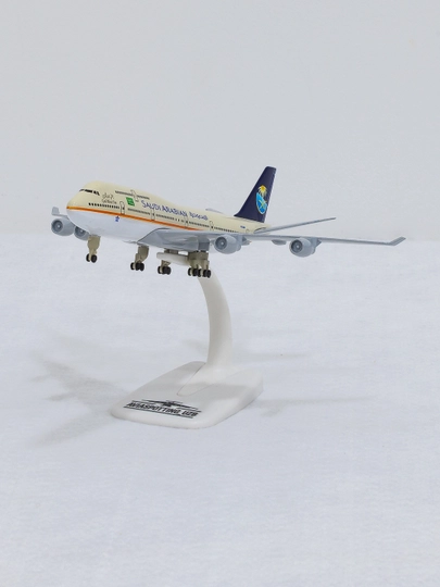 Boeing 747 samolyoti modeli, Saudi Arabian Airlines, 20 sm, Metall+plastik, Shassi - 