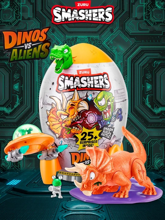 Фигурка-сюрприз Smashers DINOS VS ALIENS ROCKET (ракета) - 