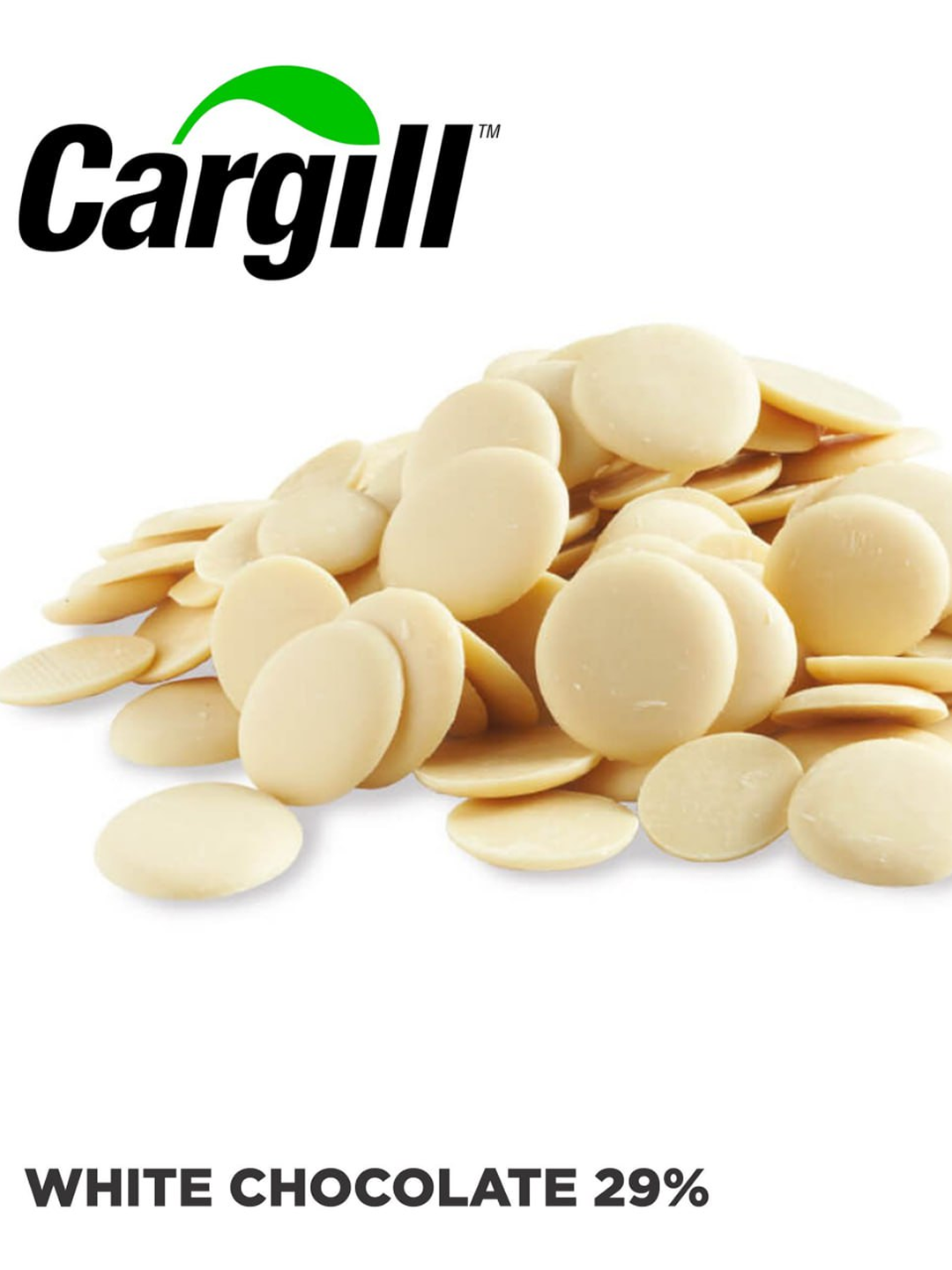 Шоколад белый 29%  Cargill  — бельгийский шоколад для десертов, фигурок и глазури