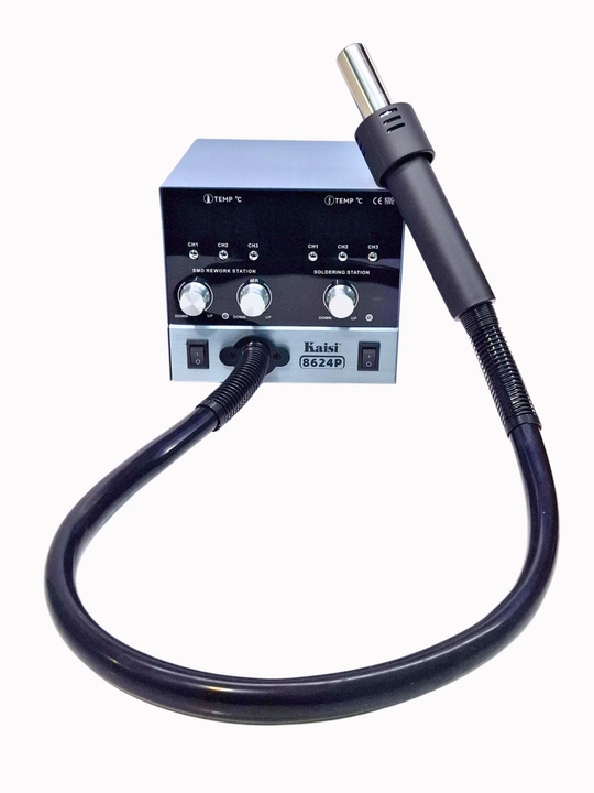 Kaisi 8624P, 2-в-1, станция горячего воздуха и пайки