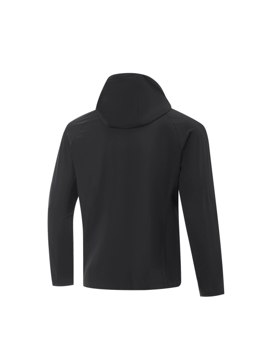Kapyushonli Li-Ning erkaklar mavsumiy vetrovkasi, S-4XL shamoldan himoyalovchi kurtka