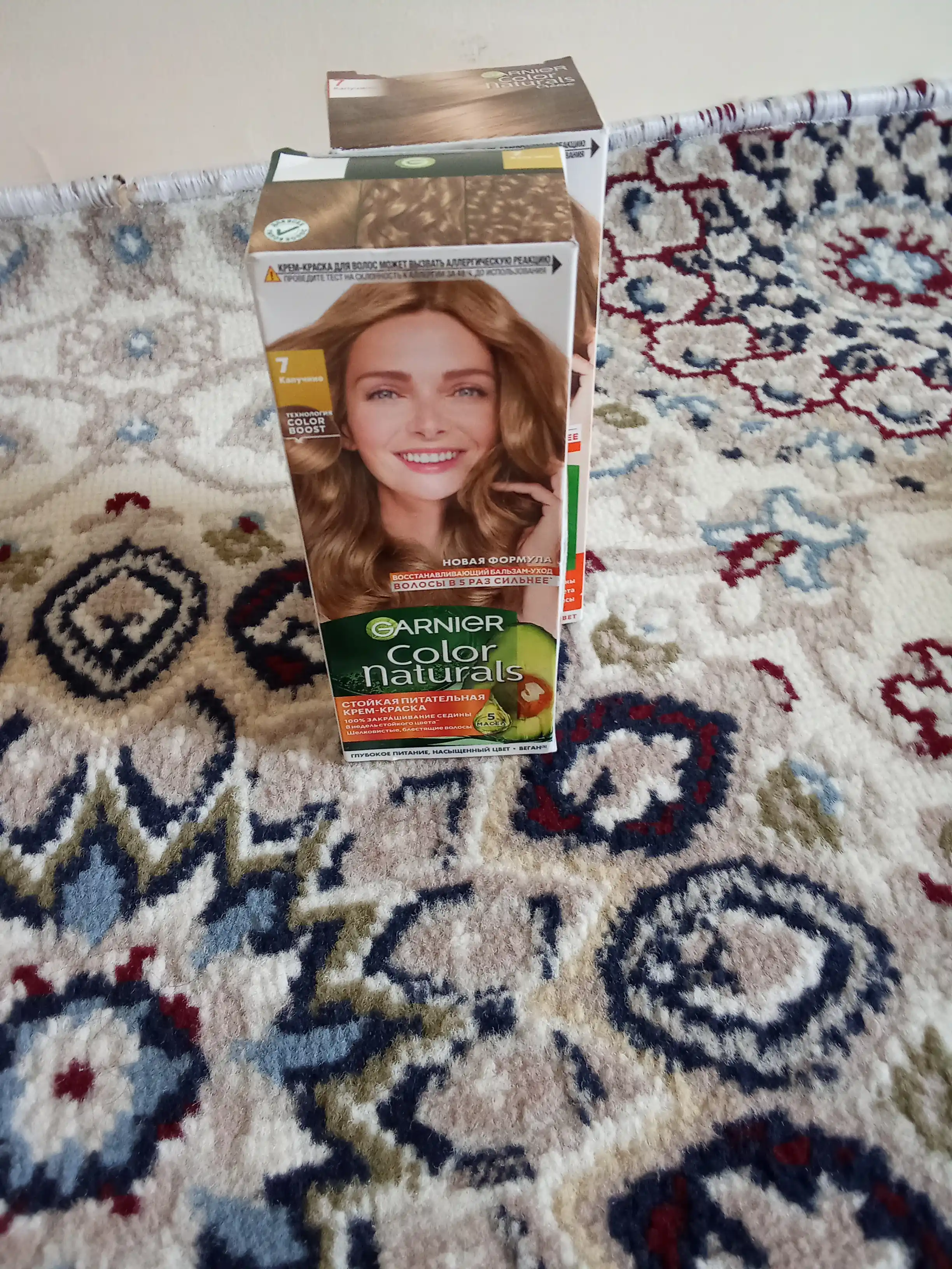 Garnier "Color Naturals" soch uchun chidamli to‘yimli bo‘yoq kremi, 7 rangli Kapuchino