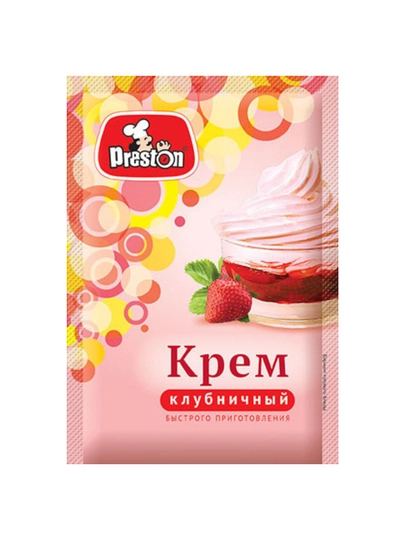 Крем Клубничный "Preston", 100 г — MIM25-PRESTON2031