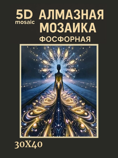 Алмазная мозаика фосфорная светит ночью 30 x 40 см ПЕЙЗАЖ — GIGAMON-FOSFPZ4X5-КОРАЛЛ