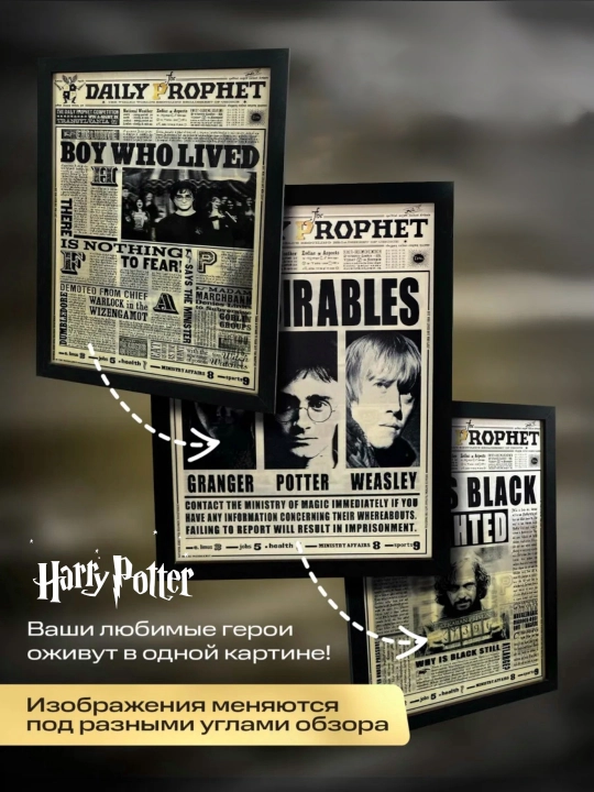 Harry Potter interyer kartinasi, ramkali poster, xona bezagi, fanatga sovg‘a