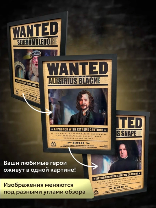 Harry Potter interyer kartinasi, ramkali poster, xona bezagi, fanatga sovg‘a