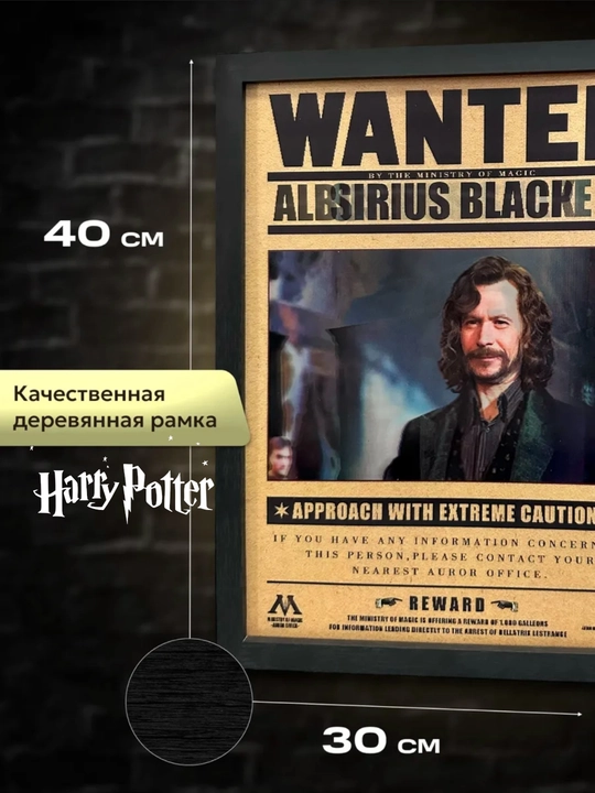 Harry Potter interyer kartinasi, ramkali poster, xona bezagi, fanatga sovg‘a