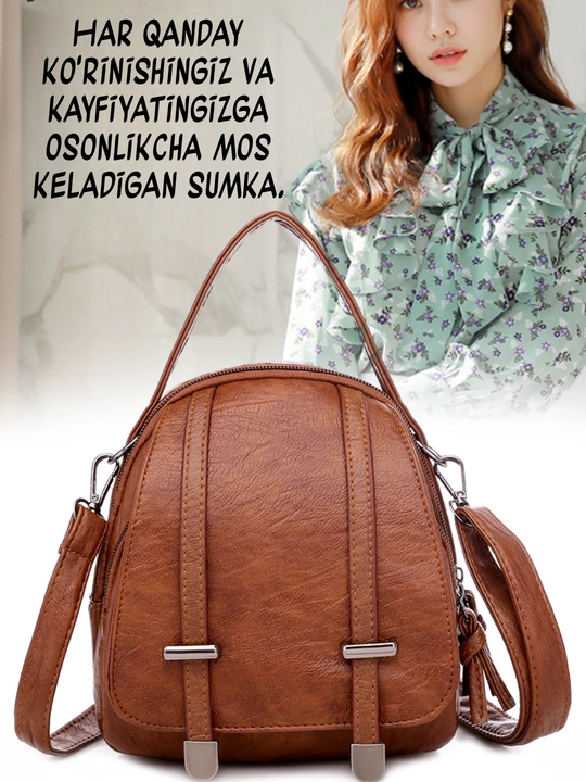 Ayollar sumkasi MELODY, mini, krossbodi, telefon sumkachasi, ekocharm