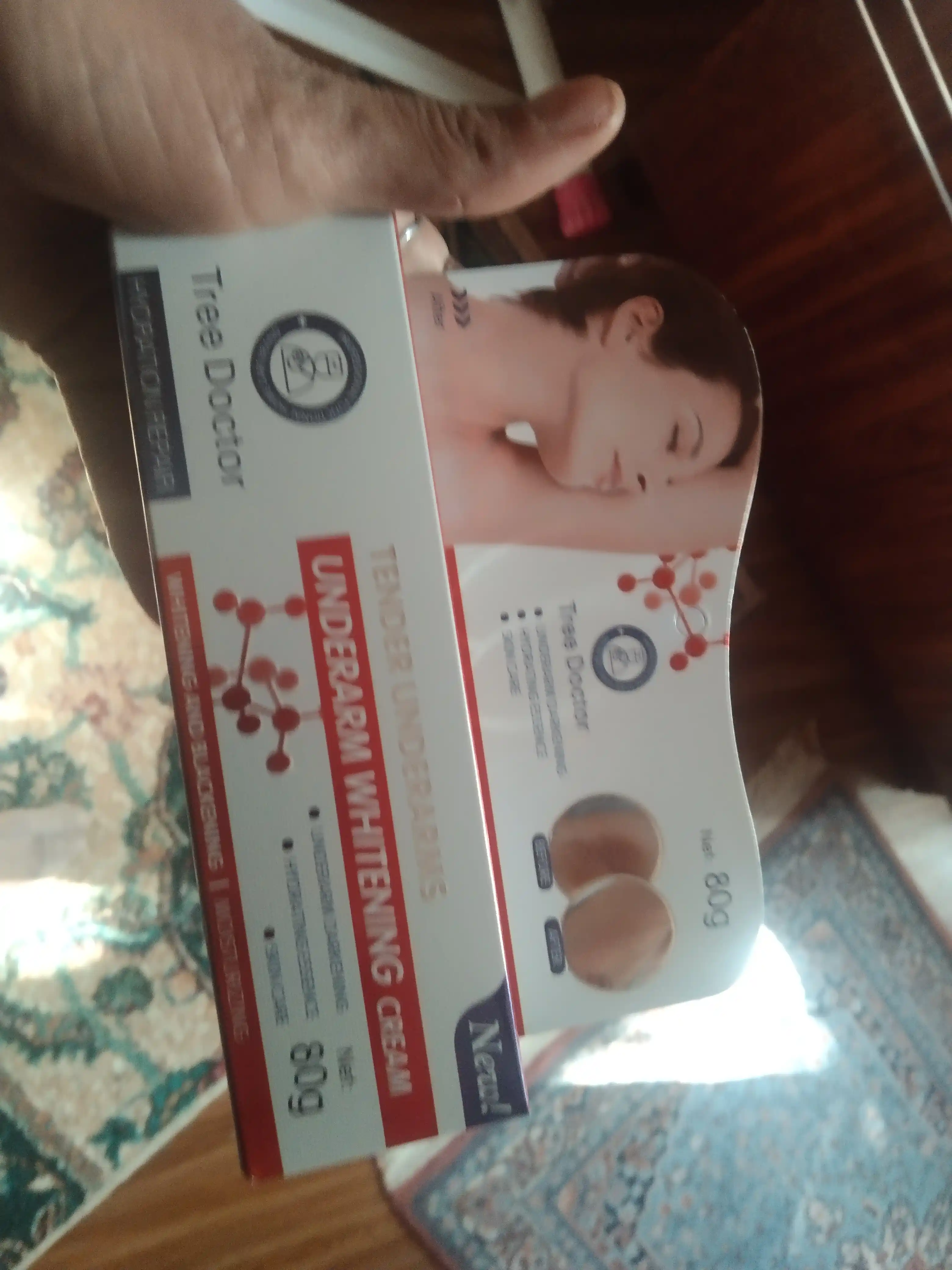 Qo'ltiq osti va nozik joylar uchun oqartiruvchi krem, Tree Doctor, 80 g