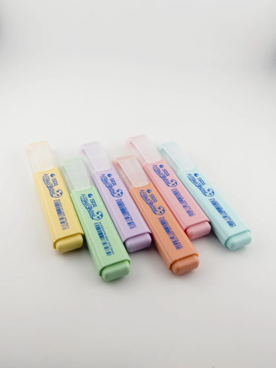 STA Highlighter pastel matn ajratuvchi markerlar to‘plami, 6 xil rang