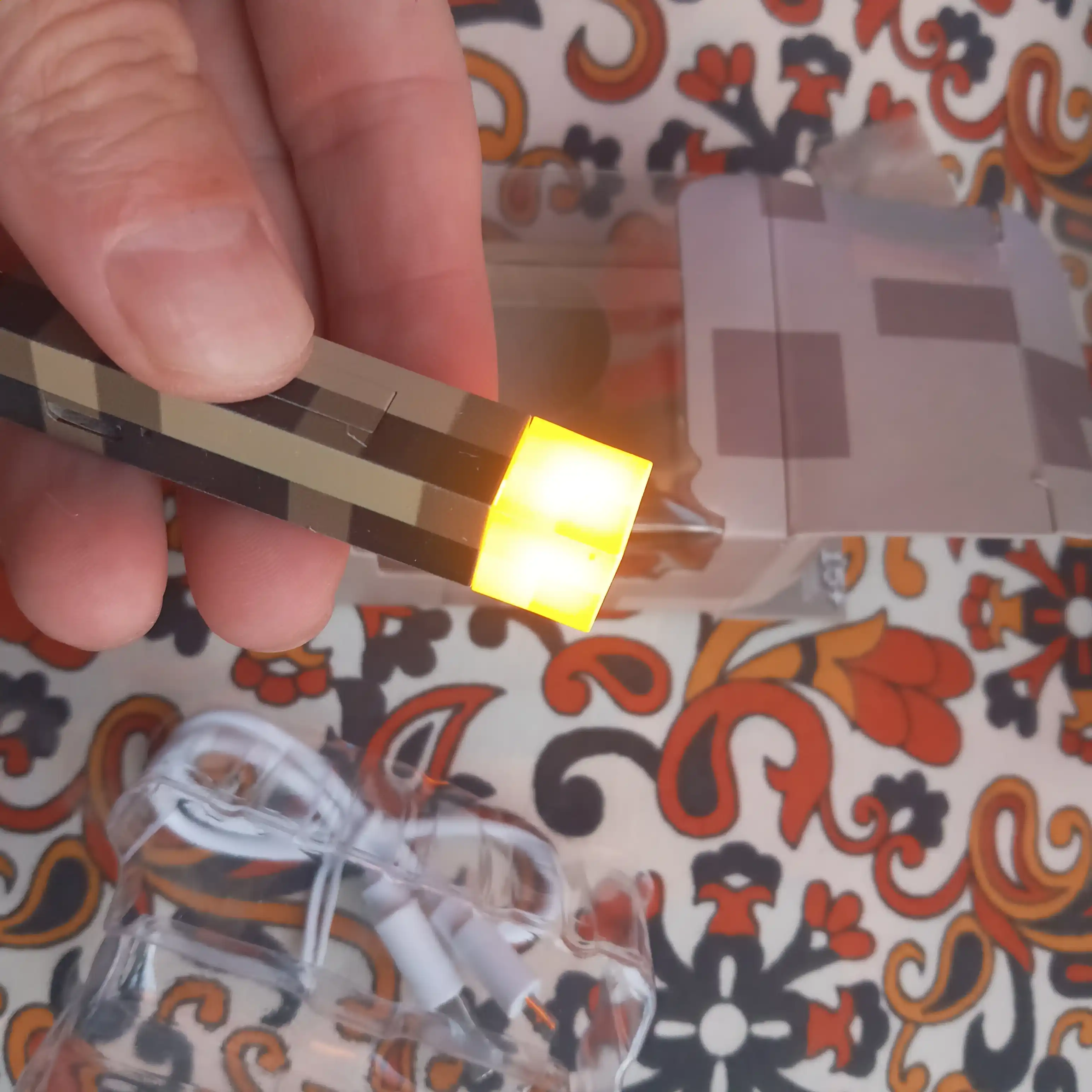 Minecraft fonari LED chiroqli brelok 
