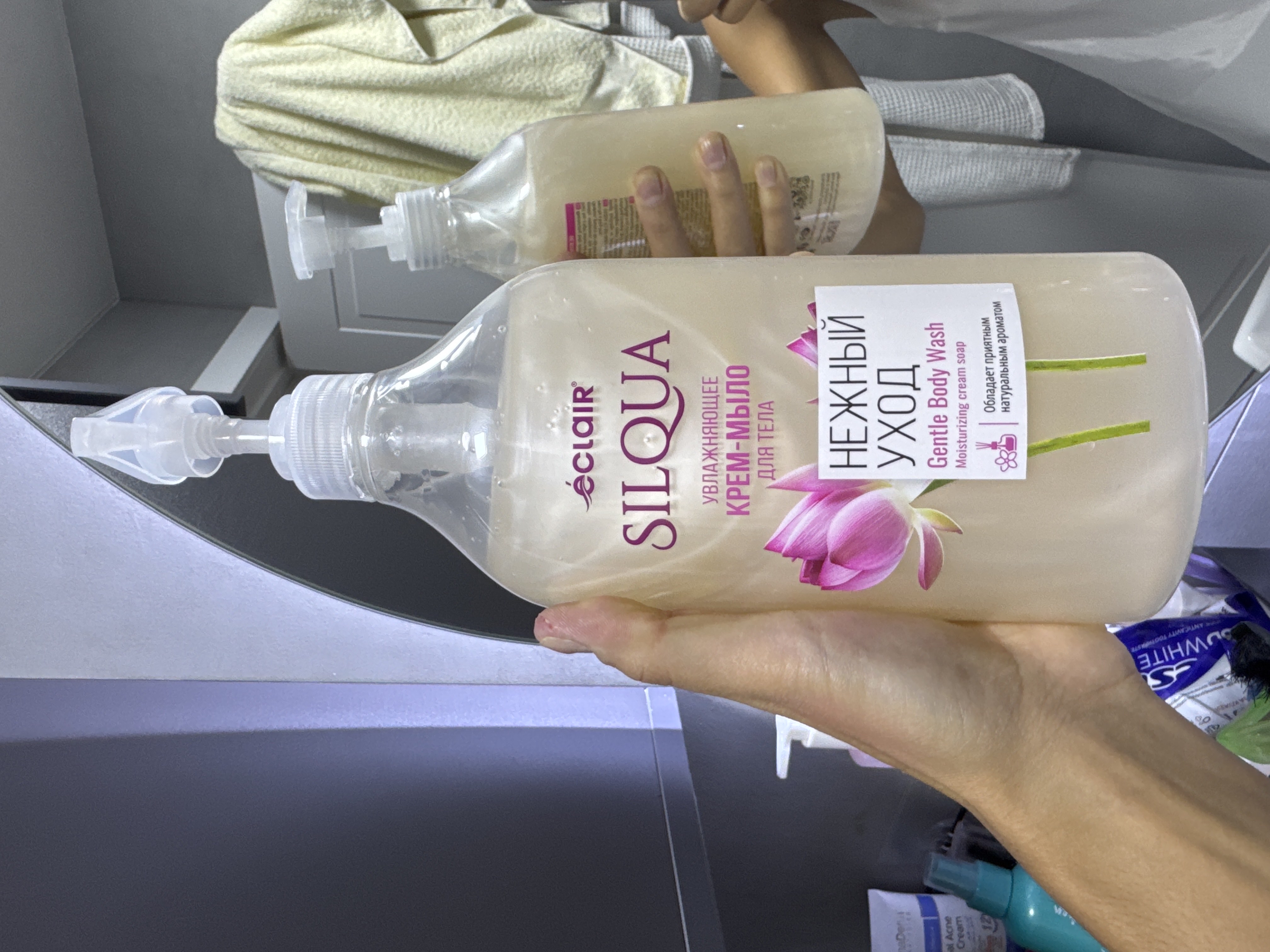 SILQUA ECLAIR suyuq kremli tana sovuni yumshoq parvarish, 830 ml