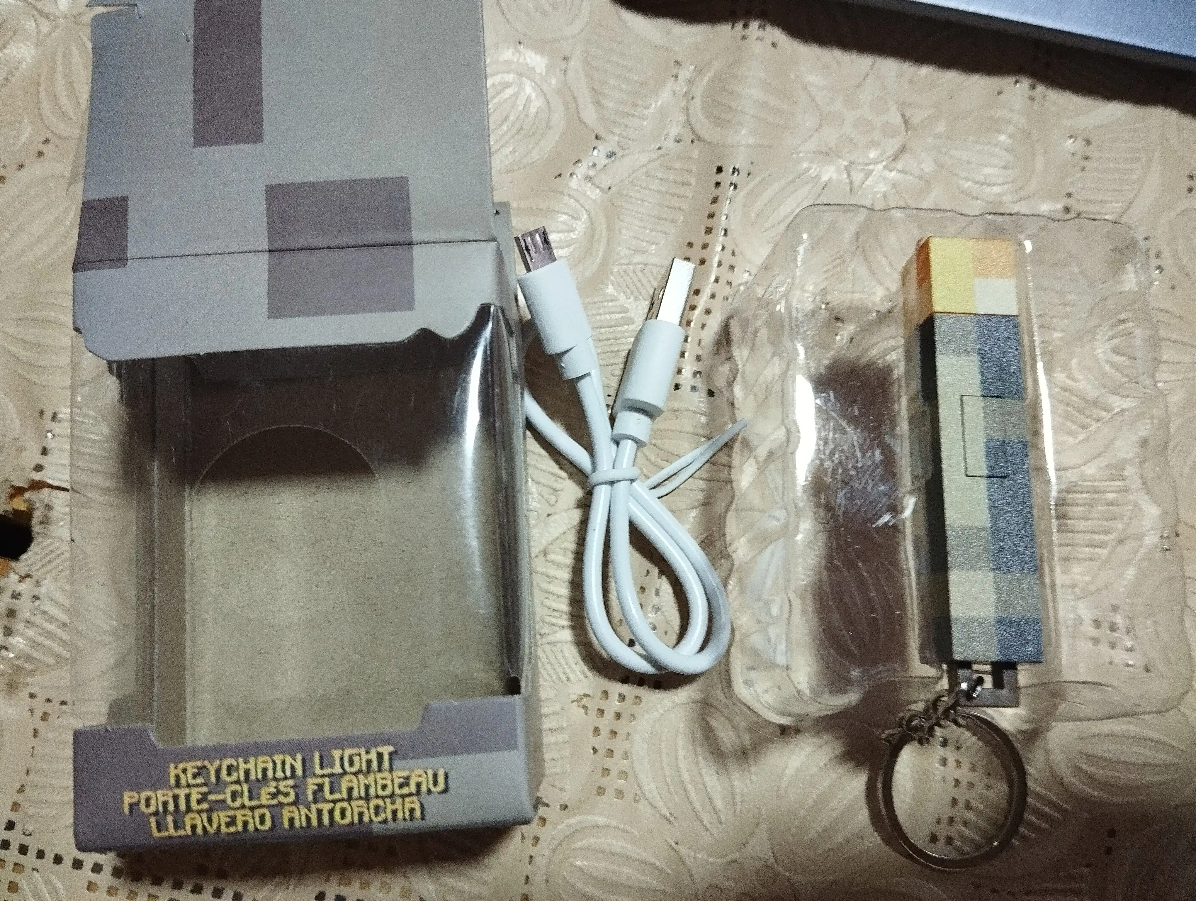 Minecraft fonari LED chiroqli brelok 