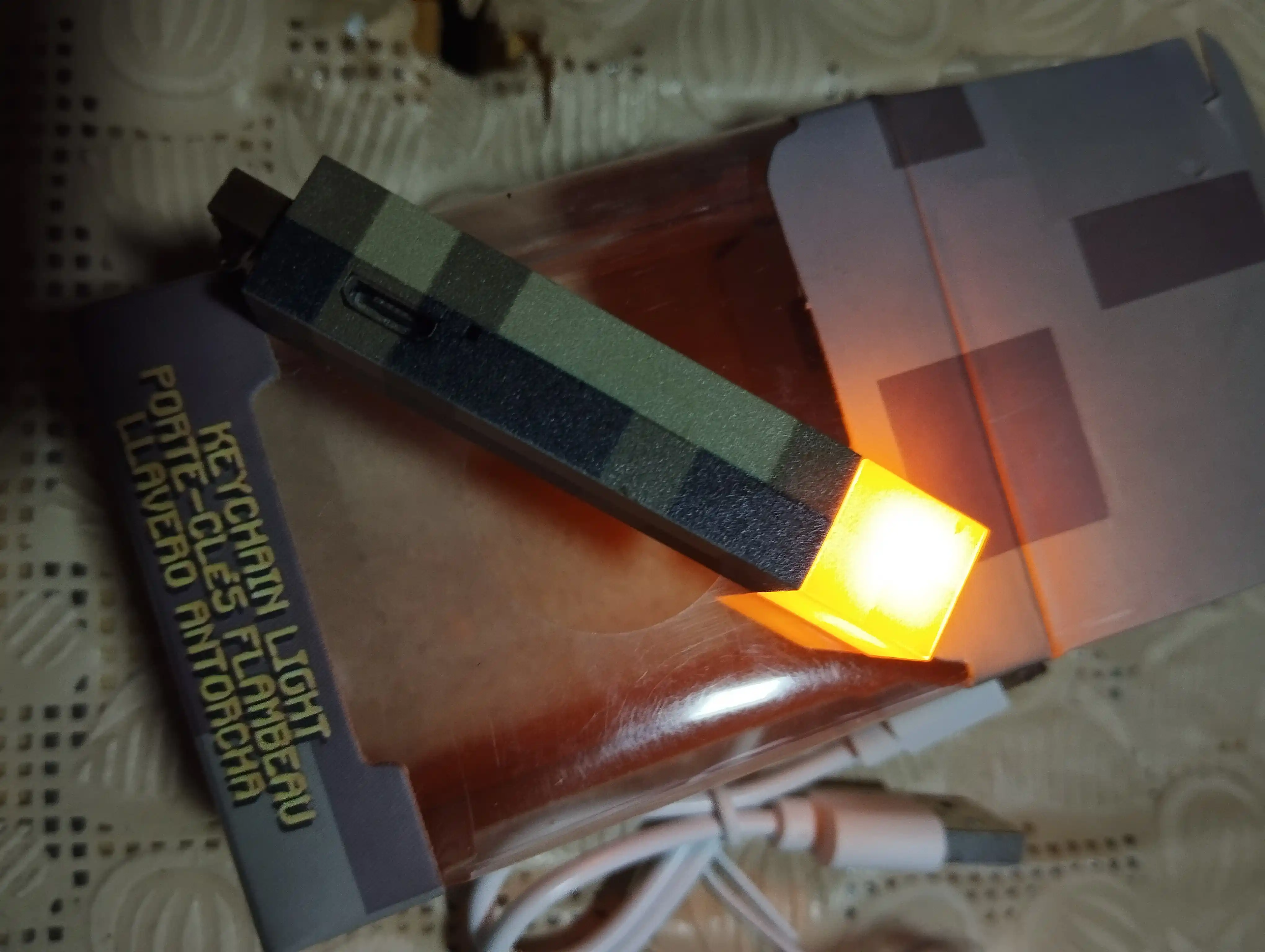 Minecraft fonari LED chiroqli brelok 