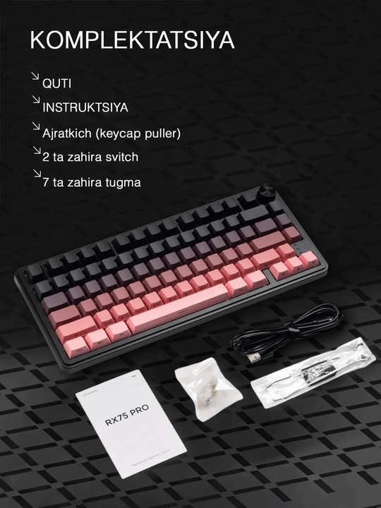 Mexanik klaviatura gaming uchun, simsiz va simli klaviatura