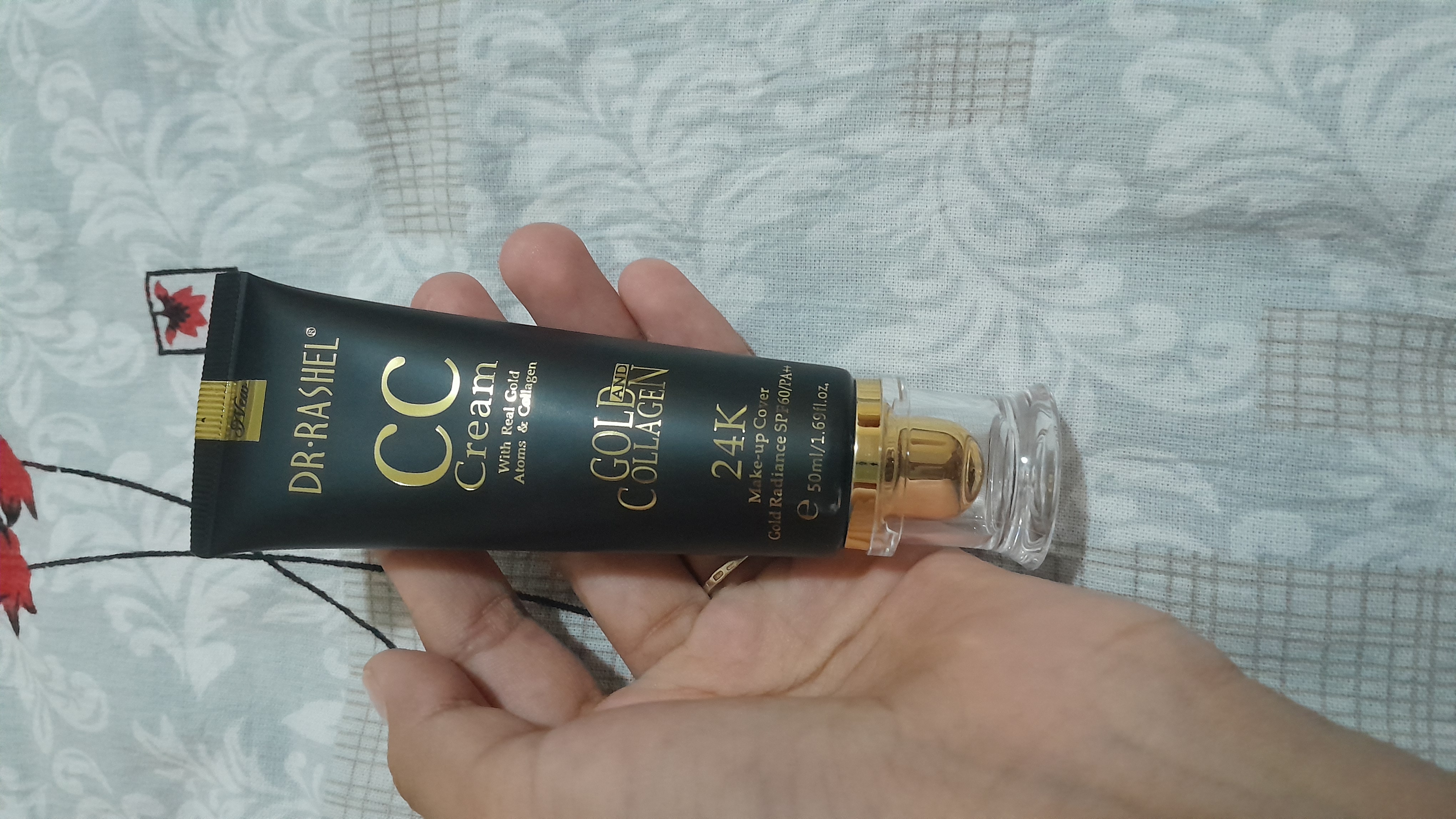 CC tonal kremi makiyaj uchun 24K gold collagen SPF60+, 50 ml
