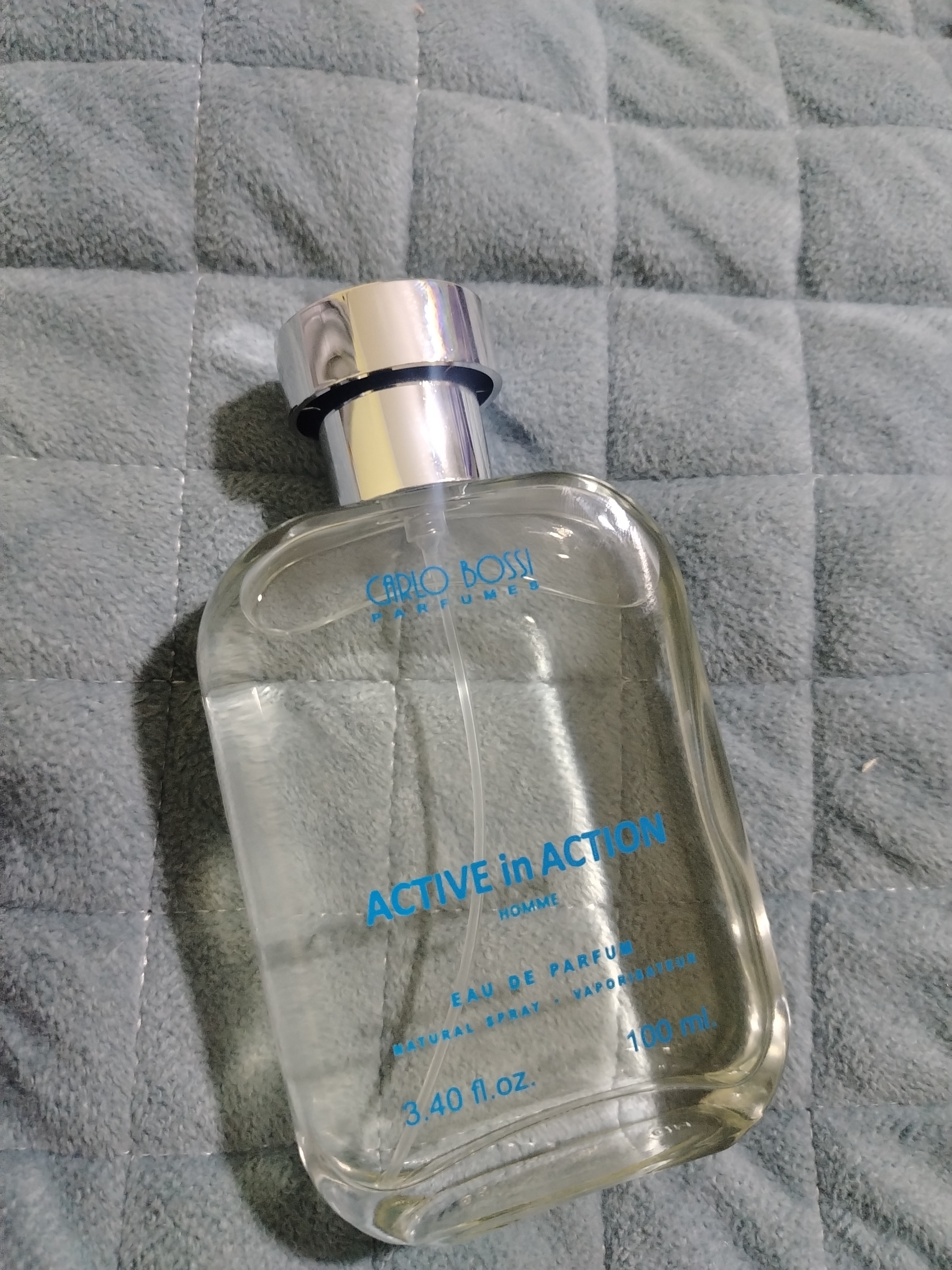Erkaklar uchun Active in Action Blue Eau de Parfum Carlo Bossi atiri, 100 ml