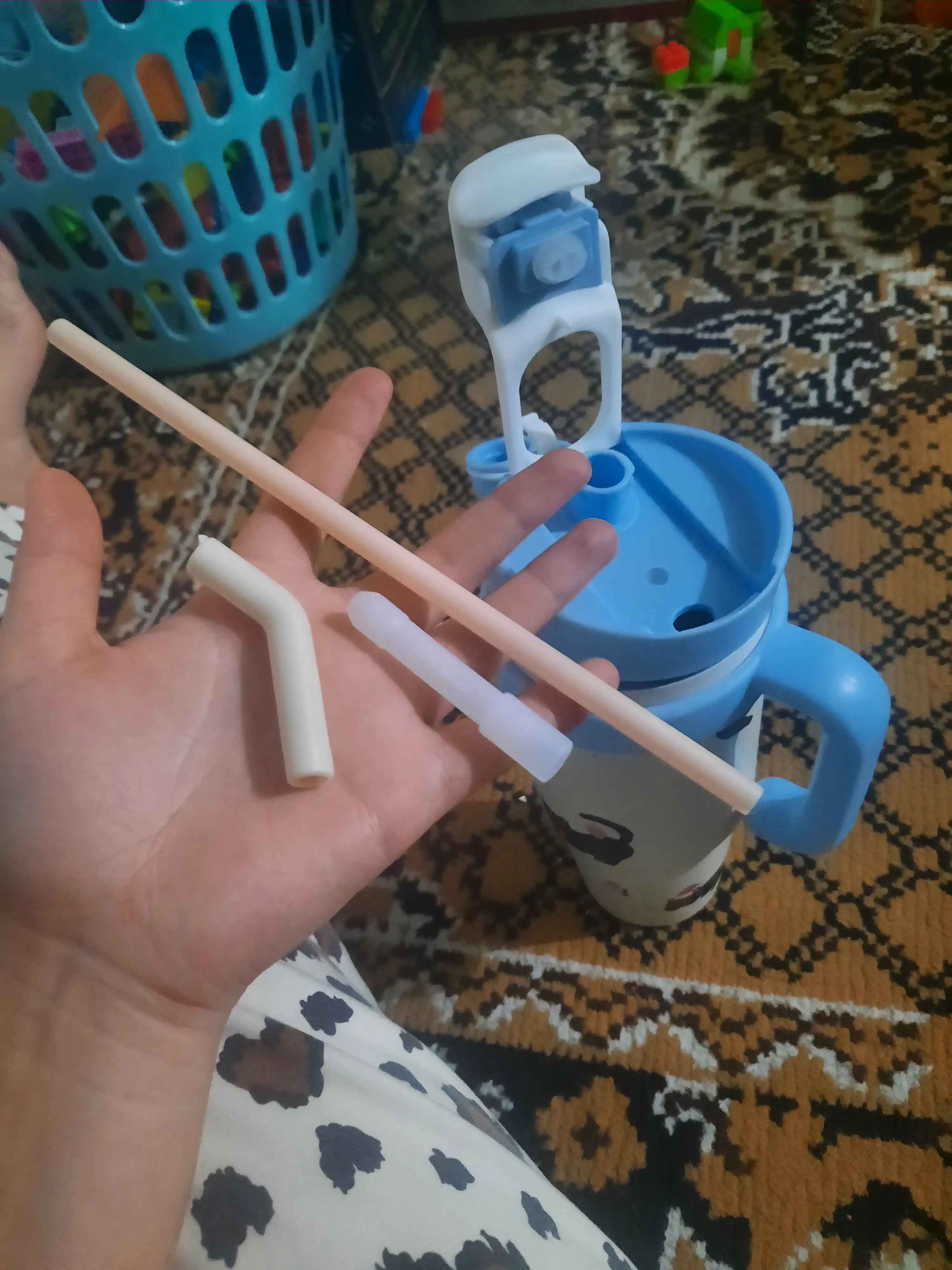 Zanglamaydigan po'latdan termo krujka, trubochkali va dastali, 1 litr