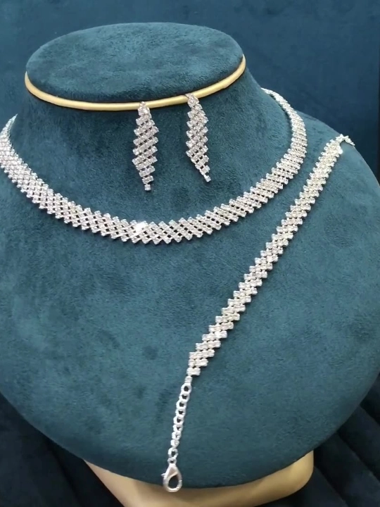 Marjon/choker taqinchoqlari to‘plami, bilaguzuk va ziraklar, to‘y, kundalik to‘plam
