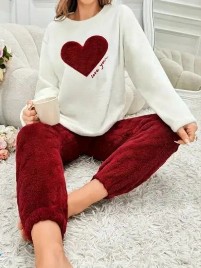 Ayollar pijamasi, tungi dvoyka, qizlar uchun pijama, yurakchali pijama, bambuk dvoyka