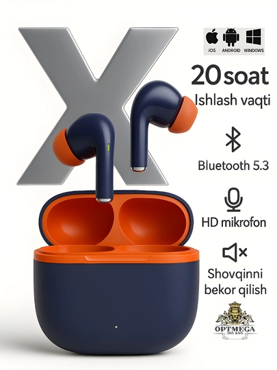 Pods Pro simsiz quloqchinlar, iPhone va Android uchun quloqliklar, OPTMEGA