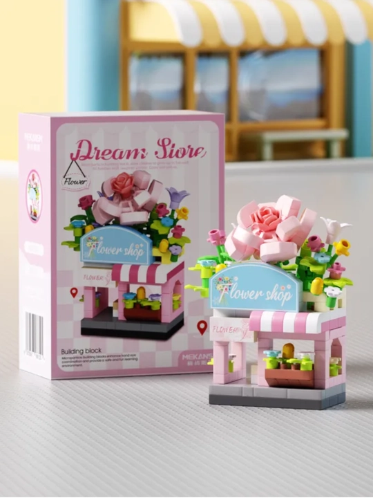Конструктор «Dream City Series», 22 видов, 120–250 деталей, мини-магазины и кафе - 