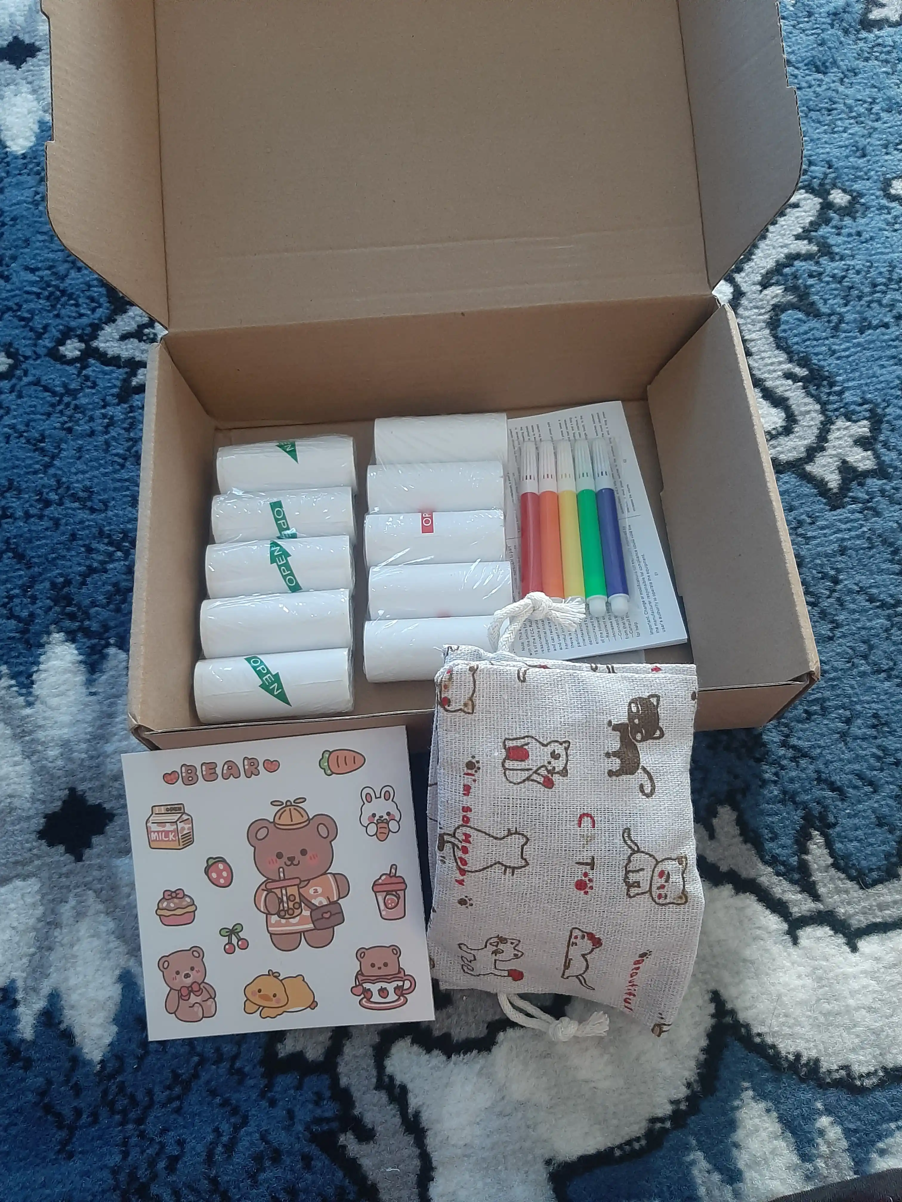 Bolalar mini printeri, tezkor chop etish imkonini beruvchi fotoapparat, foto printer