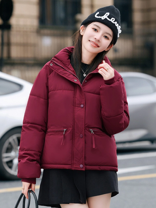 Qishki, kalta issiq kurtka, ayollar momig‘i, qish uchun - EllyFashion