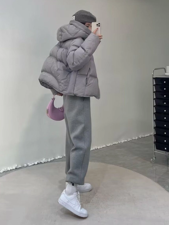 Qishki, kalta issiq kurtka, ayollar momig‘i, qish uchun - EllyFashion
