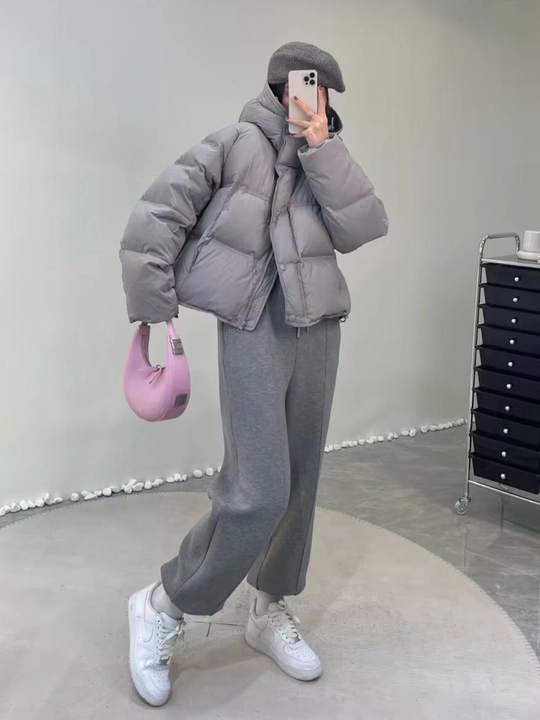 Qishki, kalta issiq kurtka, ayollar momig‘i, qish uchun - EllyFashion