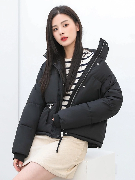 Qishki, kalta issiq kurtka, ayollar momig‘i, qish uchun - EllyFashion