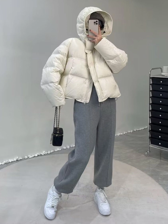 Qishki, kalta issiq kurtka, ayollar momig‘i, qish uchun - EllyFashion