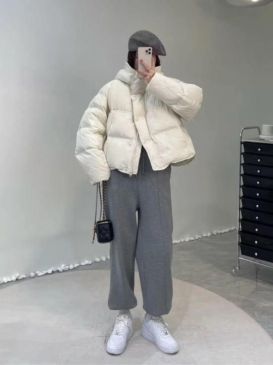 Qishki, kalta issiq kurtka, ayollar momig‘i, qish uchun - EllyFashion