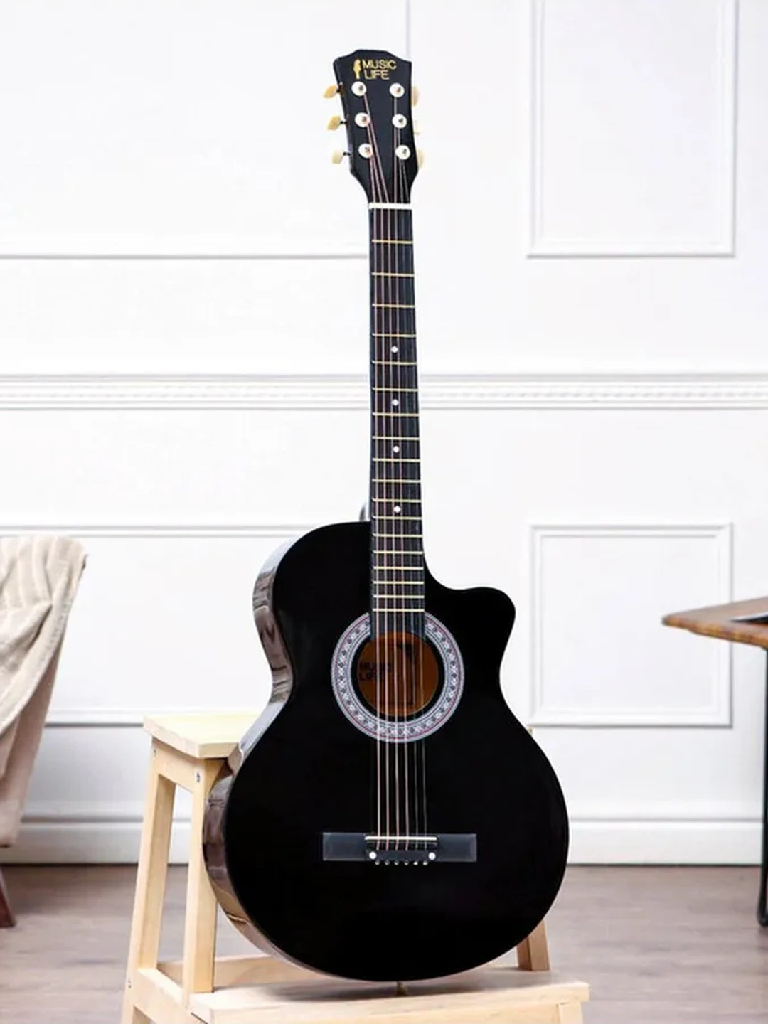 Kabat 40-Dyumli Akustik Gitara 6 torli, boshlovchilar uchun, to'plam 12 tasi 1 da, 105-sm 2