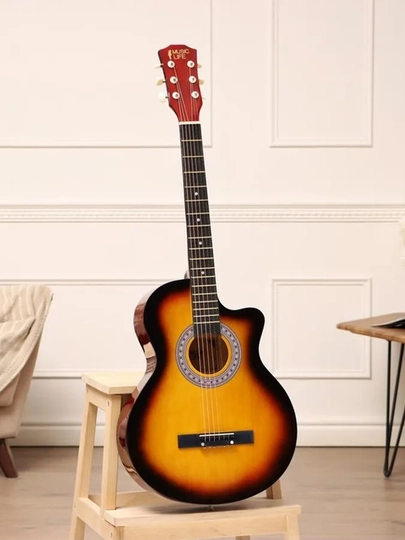 Kabat 40-Dyumli Akustik Gitara 6 torli, boshlovchilar uchun, to'plam 12 tasi 1 da, 105-sm 3