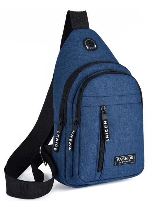 Erkaklar elka sumkalari, fermuarli bel sumkalari, mato crossbody sumkalar - 