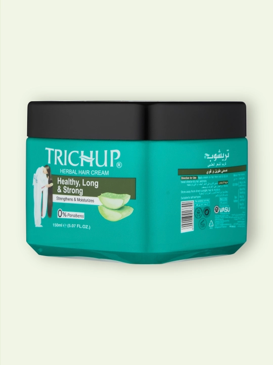 Trichup Herbal Hair Cream Healthy Long Strong 150 ml soch kremi, o‘sish va kuch uchun