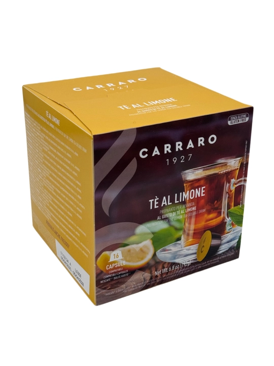Kapsüllardagi choy Dolce Gusto Carraro Te Al Limone 16 dona