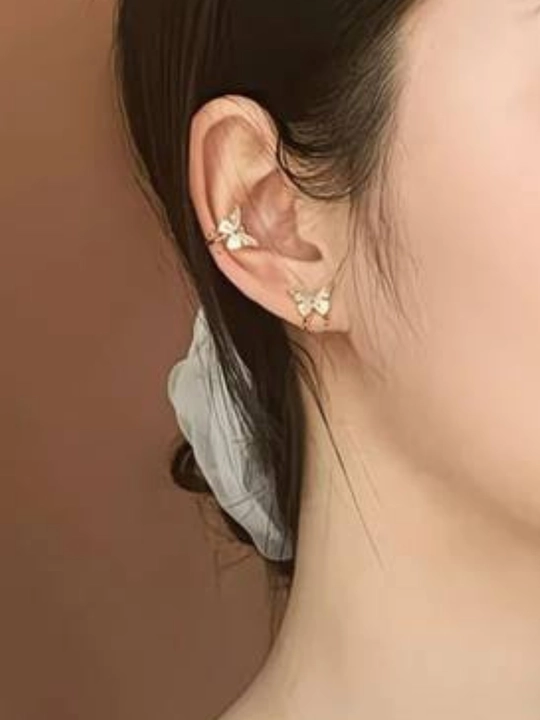 Женские серьги каффы, без прокола