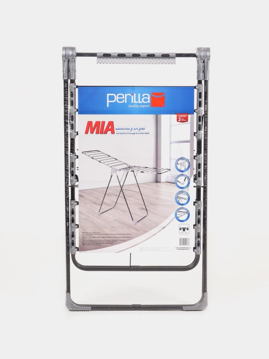 Сушилка для белья Perilla МИА: металлическая, складная, прочная, 15,5 м