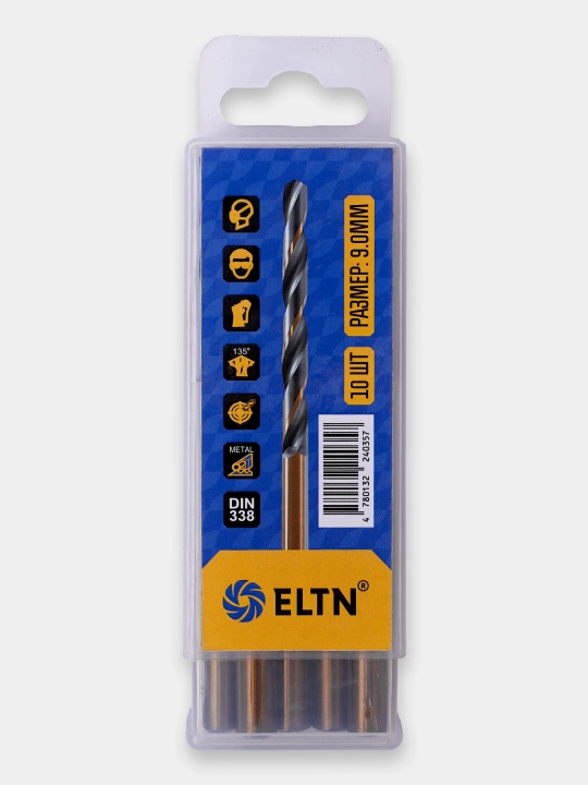 Сверло по металлу 10 шт ELTN - 