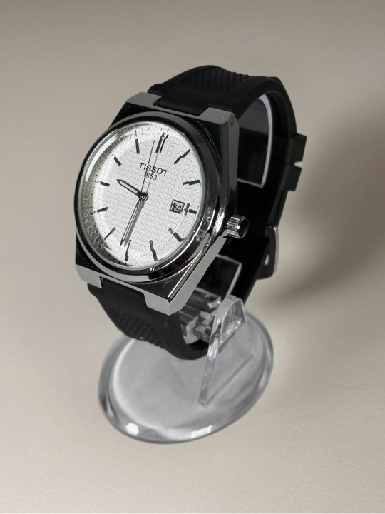 Наручные часы мужские Tissot, с силиконовым ремешком, в подарочной упаковке