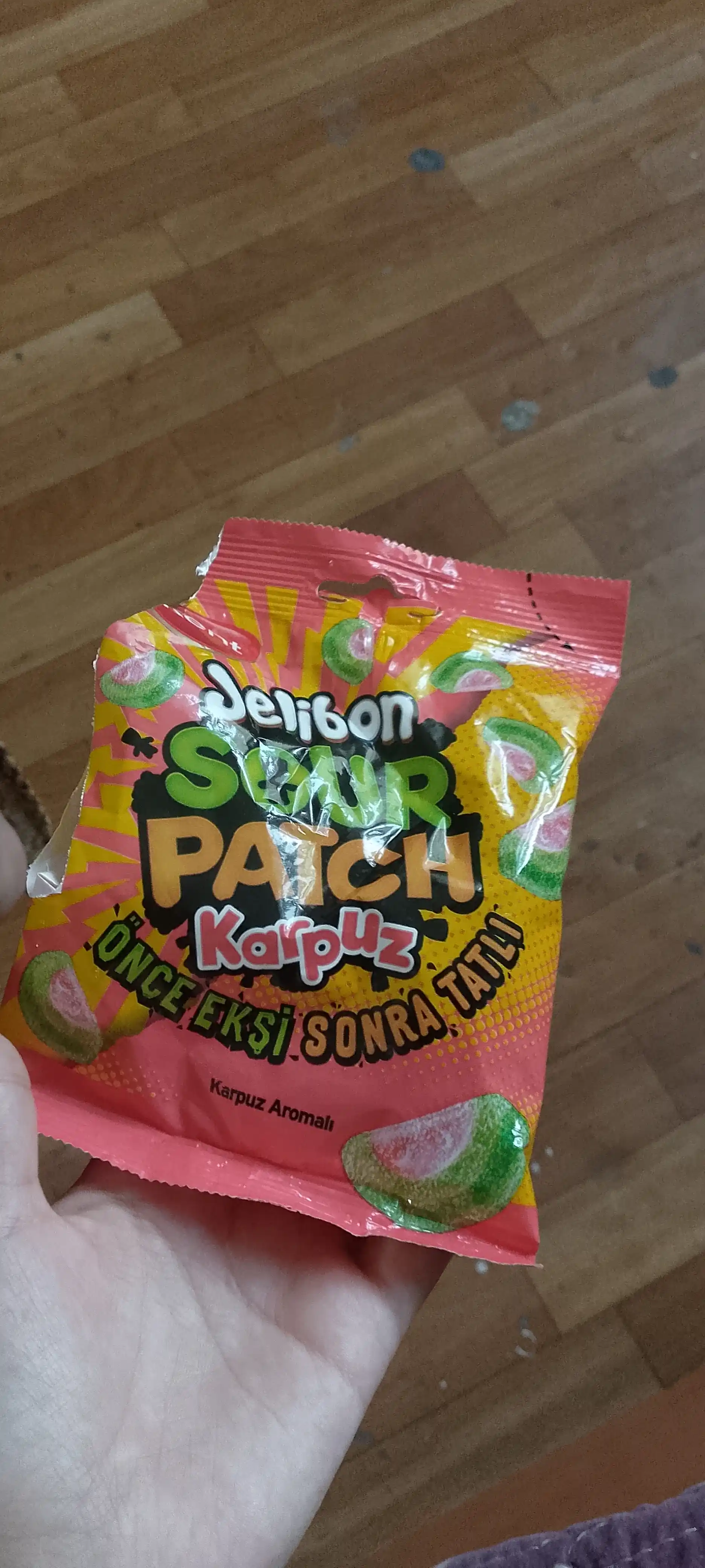 Жевательный мармелад Kent Sour Patch Karpuz, со вкусом арбуза, кислый, 80 г